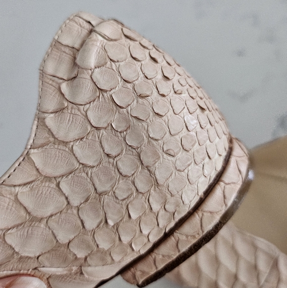 Alexander Birman Exotic Pyton Cream Ballet Flats - Picture 13 of 15